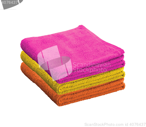 Image of Bath towels isolated