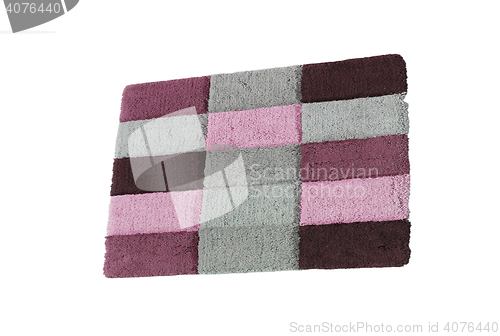 Image of bath rug isolated on white