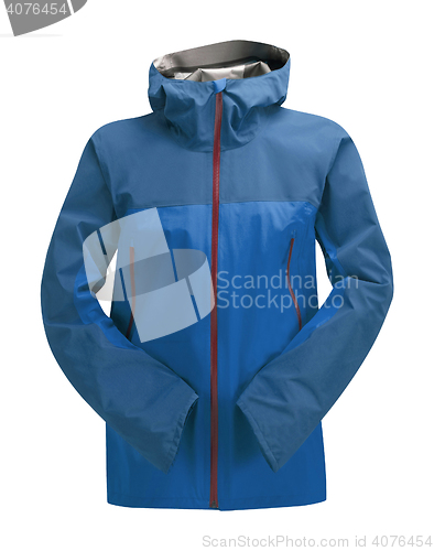 Image of Rain Jacket Blue isolated