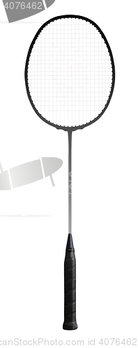 Image of Close-up of a badminton racket