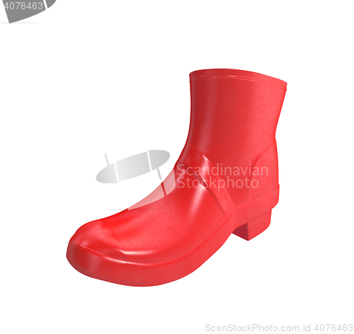 Image of Red rubber boots for kids