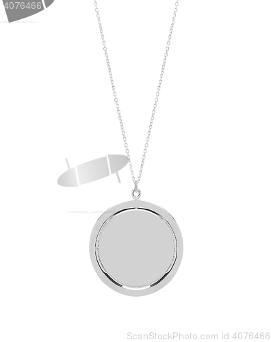 Image of Vintage metal pendant isolated 