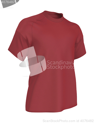 Image of Red T-shirt isolated on white