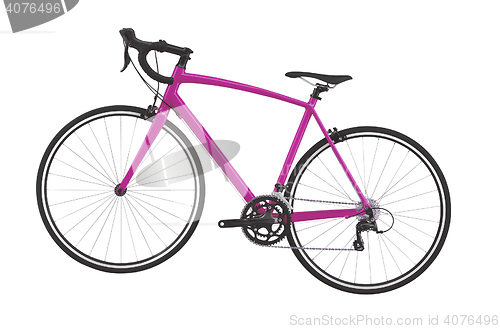 Image of race road bike isolated 