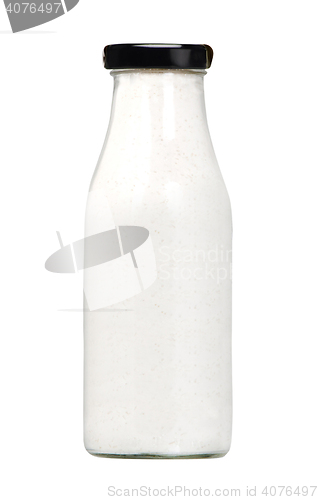 Image of Milk bottle. Isolated on white