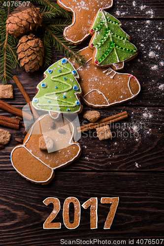 Image of New year homemade gingerbread
