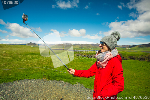 Image of A selfie in Iceland