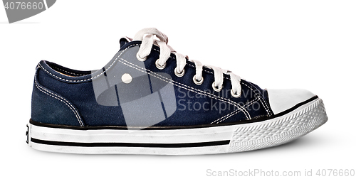 Image of Single blue sport shoe