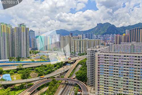 Image of hong kong public estate buildings