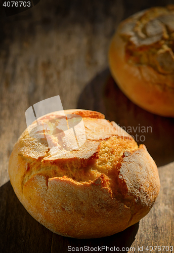 Image of traditional homemade round bread