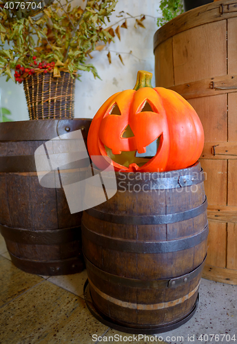 Image of Halloween pumpkin head jack lantern