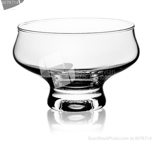 Image of Empty glass ice cream dish