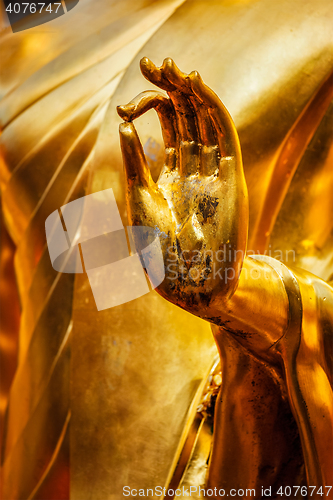 Image of Buddha statue hand, Chiang Mai, Thailand