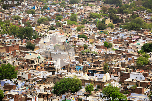 Image of Aerial view of Gwalior city in India