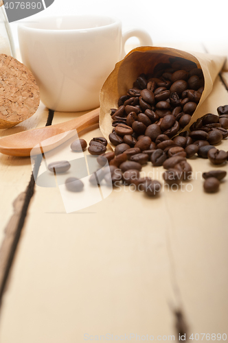Image of espresso coffee and beans