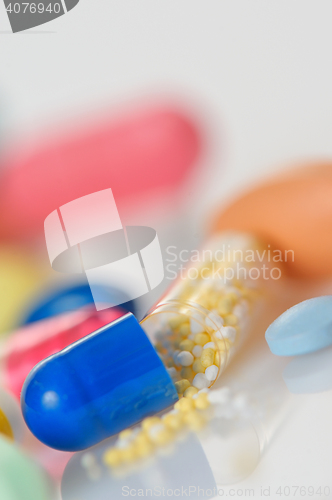 Image of Assorted colored pills