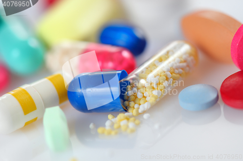 Image of Assorted colored pills