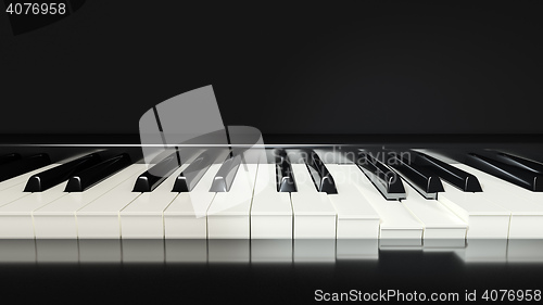 Image of classic piano keys background