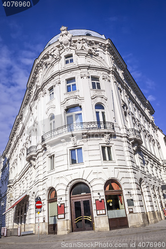 Image of typical house corner in Vienna Austria