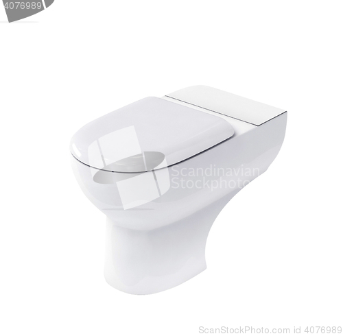 Image of New toilet bowl isolated 