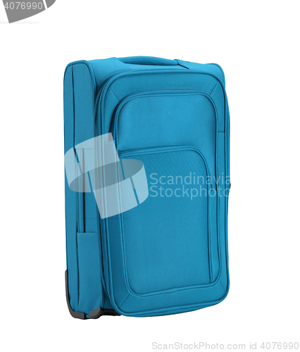 Image of Blue large suitcase