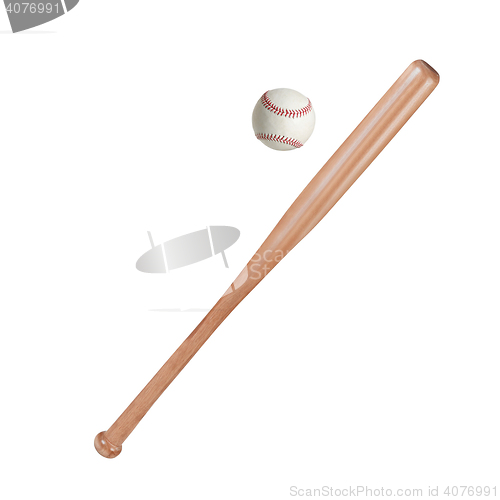 Image of baseball bat isolated