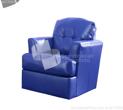Image of blue luxury armchair