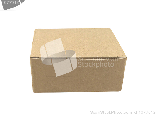 Image of Cardboard box isolated