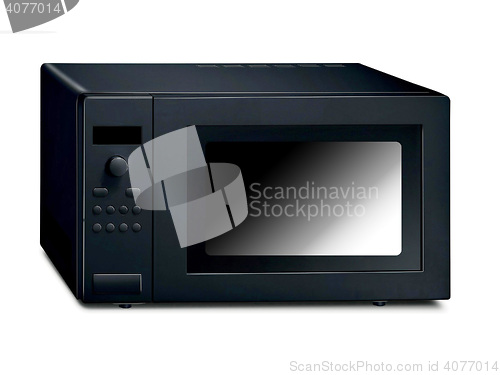 Image of Black Microwave