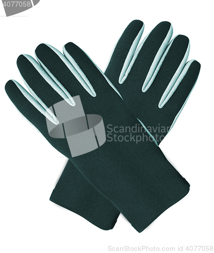 Image of black winter gloves