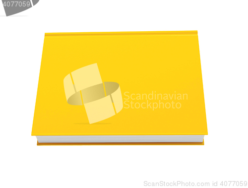 Image of yellow book on a white background