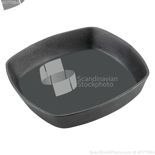 Image of Iron frying pan isolated