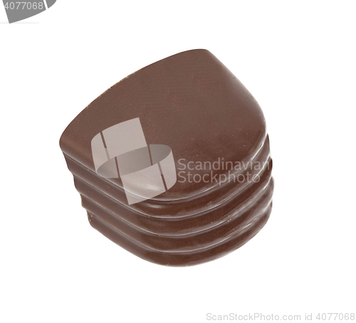 Image of Chocolate candies isolated on white