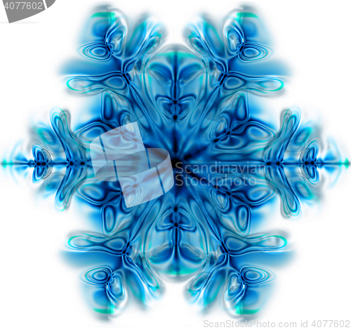 Image of christmas snowflake isolated