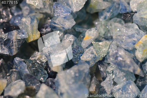 Image of blue aquamarine mineral