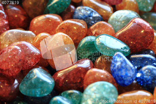 Image of natural color gems background 