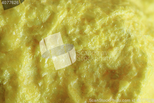 Image of yellow sulphur mineral 