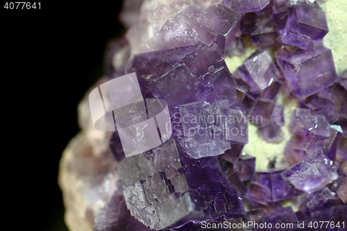 Image of violet fluorite cubes