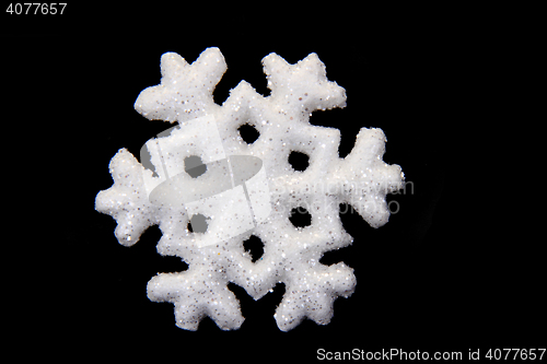 Image of white christmas snowflake