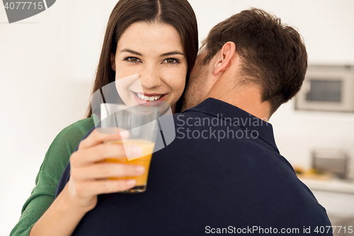 Image of Embraced young couple