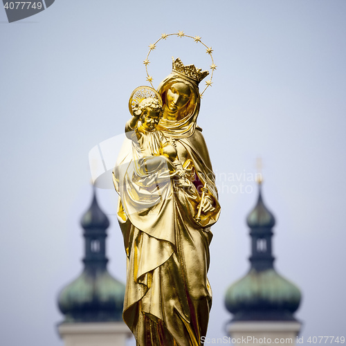Image of Golden Madonna Statue Tutzing