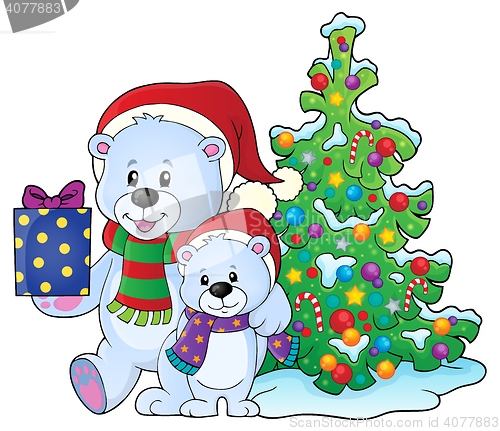 Image of Christmas bears theme image 6