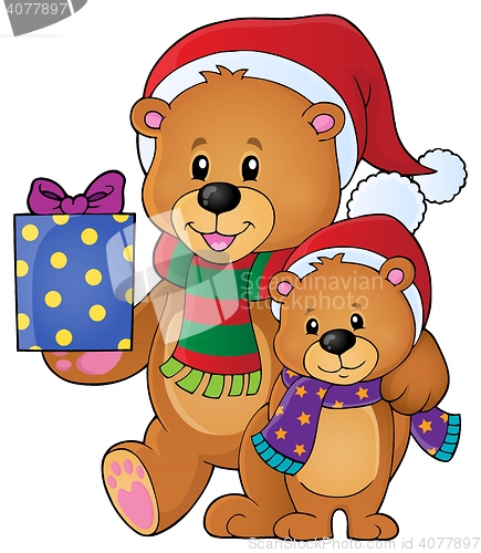 Image of Christmas bears theme image 1