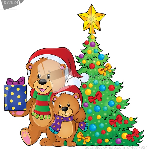 Image of Christmas bears theme image 4