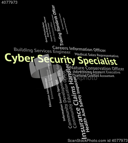 Image of Cyber Security Specialist Shows World Wide Web And Authority