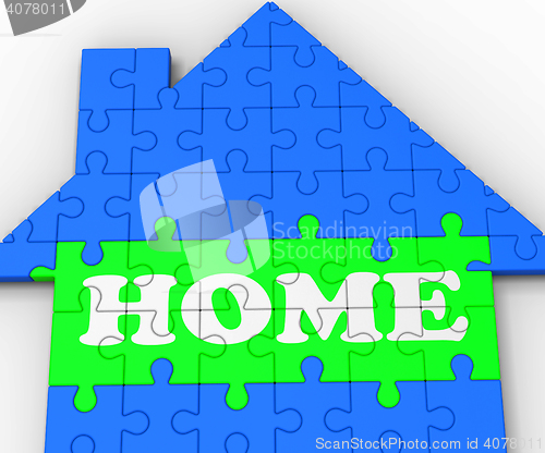Image of Home House Shows Residential Property