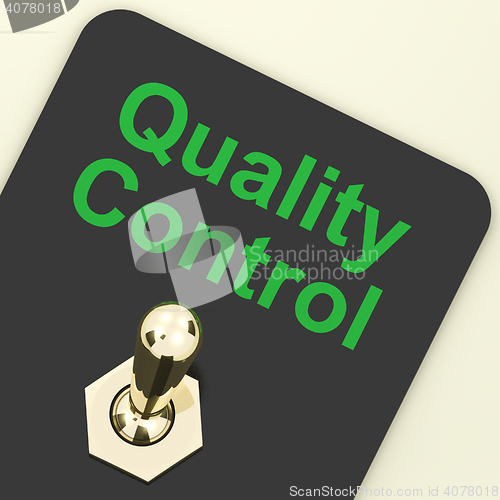 Image of Quality Control Switch Showing Satisfaction And Perfection