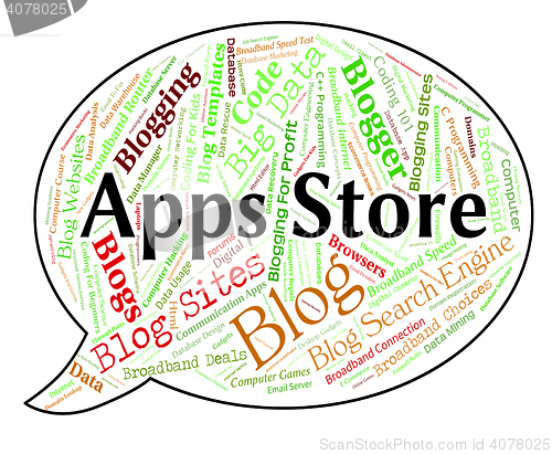 Image of Apps Store Indicates Application Software And Selling