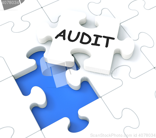 Image of Audit Puzzle Shows Auditing And Reports