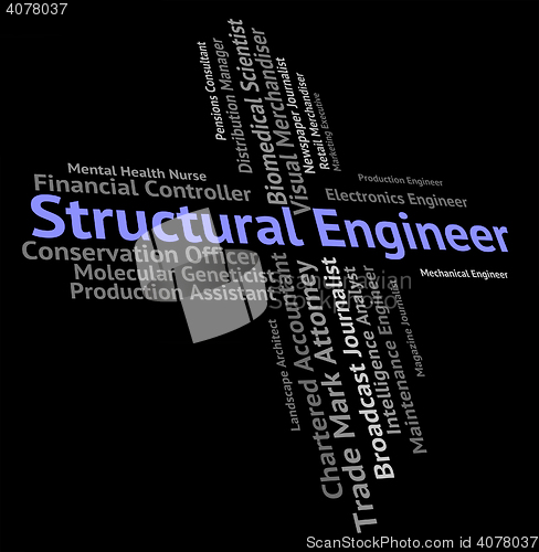 Image of Structural Engineer Shows Employee Hire And Construction
